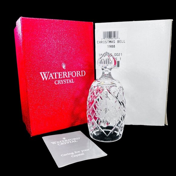 Waterford Other - Vtg Waterford Cut Crystal Bell 1988 12 Days of Christmas Five Golden Rings BOX